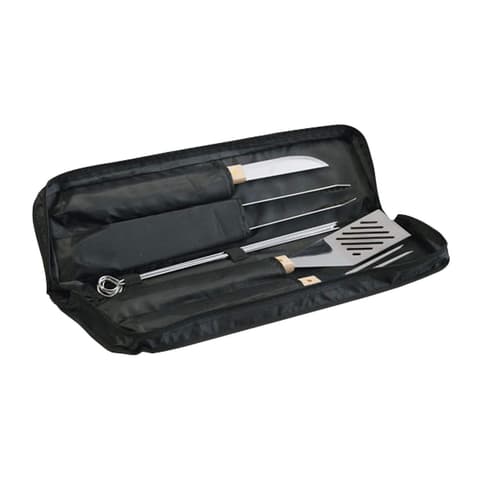 KIT ACCESSORIOS P/BARBECUE FACA+TENAZ+GARFO 205829