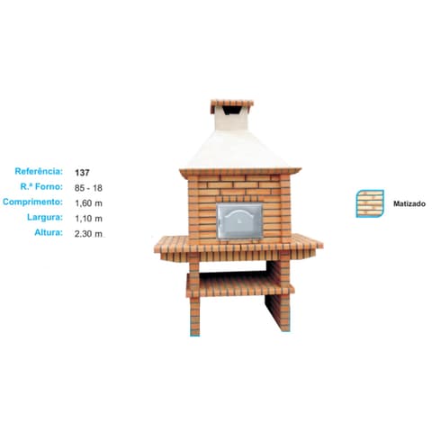 FORNO TIJOLO REF.137-B 85 P/Brita