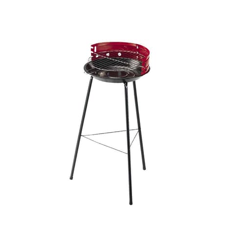 BARBECUE ESMALTE 42cm VERMELHA TY-2041