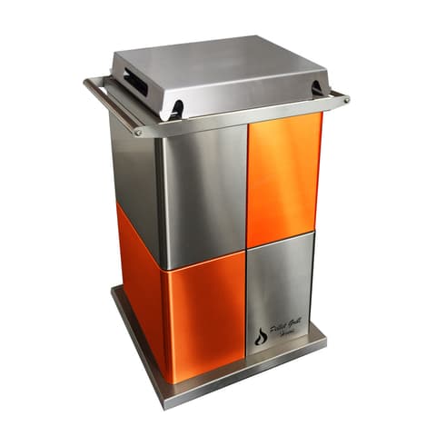 GRELHADOR A PELLETS GRILL HOME INOX/LARANJA GPGHOME.L