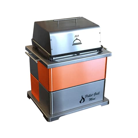 GRELHADOR A PELLETS GRILL MINI INOX/LARANJA GPGMINI.L