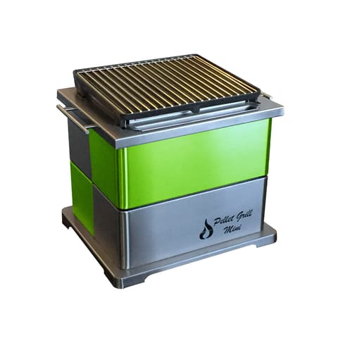 GRELHADOR A PELLETS GRILL MINI INOX/VERDE GPGMINI. V