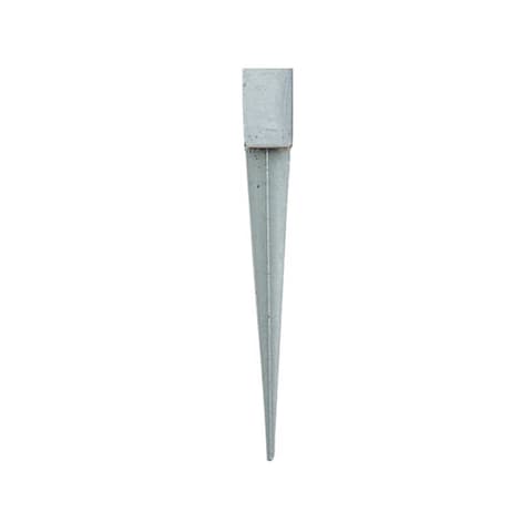 BASE GALV P/POSTE MADEIRA 9x9cm ESPETO