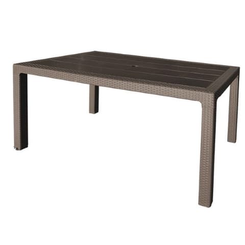MESA JARDIM RESINA 150x90 WENGUE