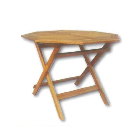MESA MADEIRA OCTAGONAL DOBRAVEL Ø110 ACACIA T003MF