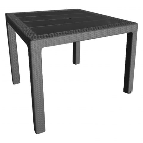 MESA JARDIM RESINA 80x80 ANTRACITE 4098-06