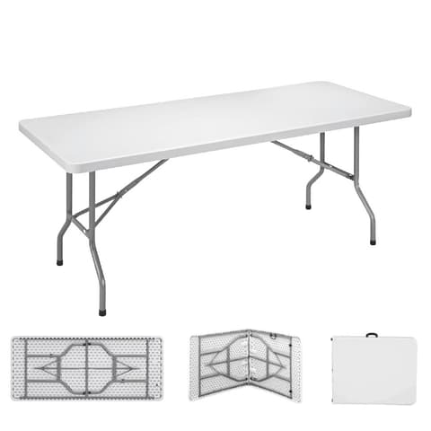 MESA JARDIM RESINA 180x75 BR. DOBRAVEL