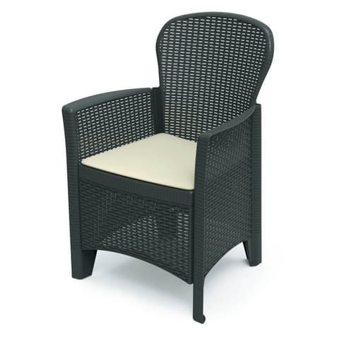 CADEIRA IPAE RATTAN ANTRACITE