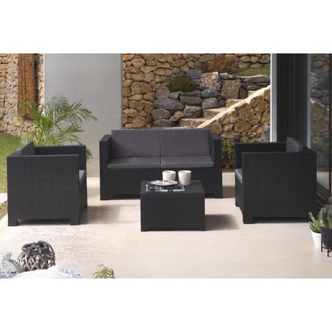 CONJUNTO DIVA 2 SOFAS+SOFA DUPLO+MESA