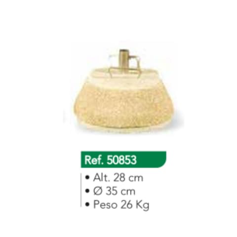 BASE GUARDA SOL BRITADA 26KG Ø35 50853