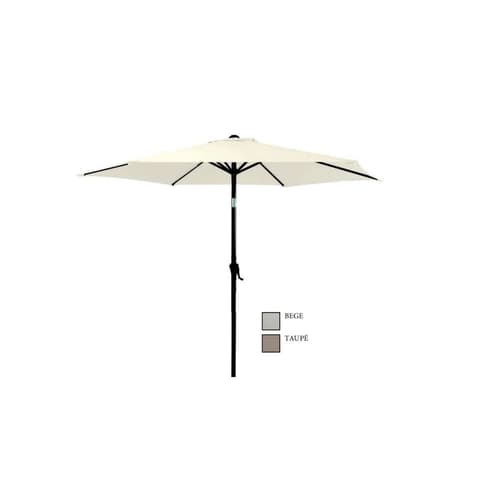 GUARDA-SOL ALUMINIO Ø2.5m MØ38 BEGE/TAUPE