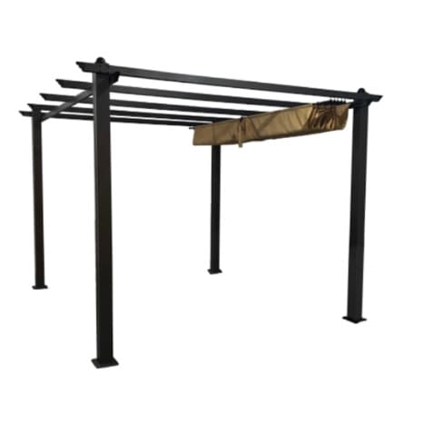 PERGOLA ALUMINIO ANTRACITE C/TOLDO DESLIZANTE 3.0x4.0 h=2.20m