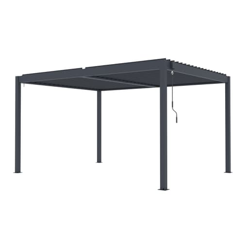 PERGOLA BIOCLIMATICA AÇO ANTRACITE C/LAMINAS AJUSTAVEIS 3.04x3.94 h=2.18m