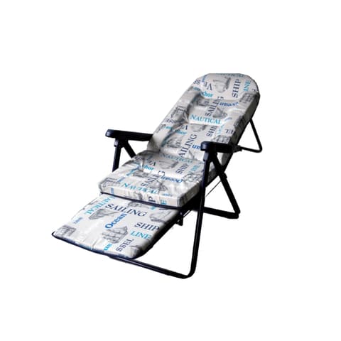 CADEIRA RELAX TUBO OVAL 797AOR-0035 AZUL 5 POSIC