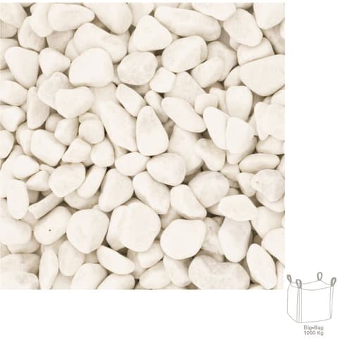 PEDRA DECORATIVA MARMORE BR 3/6cm BIG BAG 1000kg