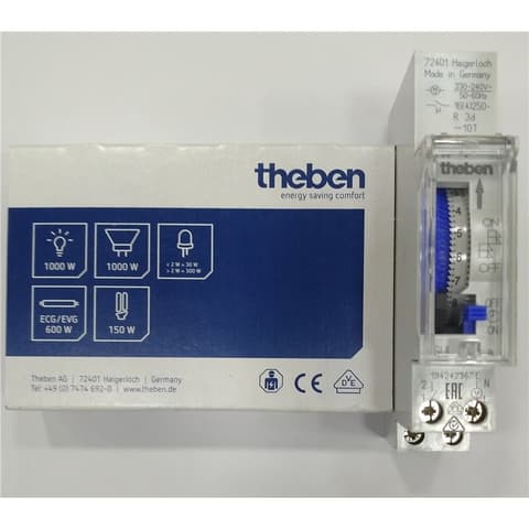 PIS RELOGIO HORARIO 1 MOD.SUL 180A THEBEN p/quadro elect. *
