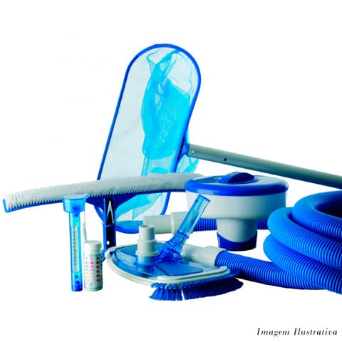 KIT DE LIMPEZA PARA PISCINA MÉDIA