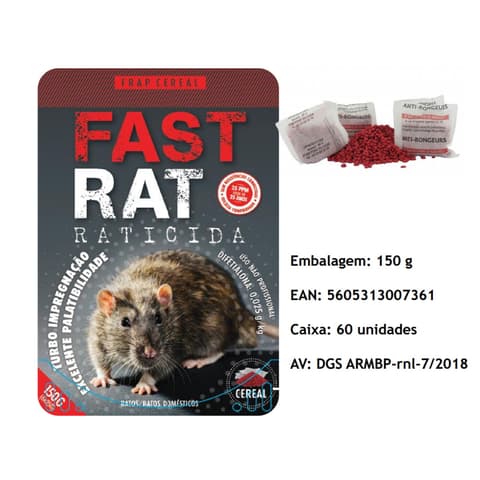RATICIDA GRAO FASTRAT 150gr