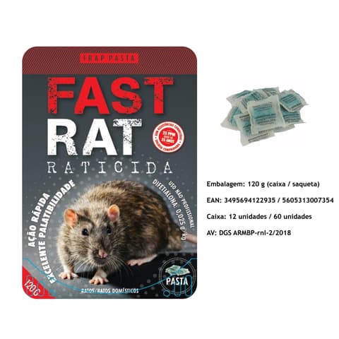 RATICIDA PASTA FASTRAT 120gr