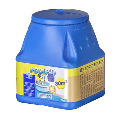 PIS KIT MINIPISCINA POOLPO 4 ACÇOES 700gr 10-30m³ 08099AL
