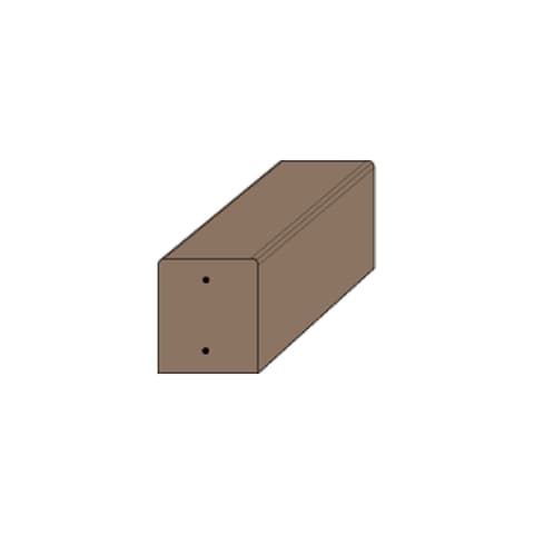 POSTE BETAO CASTANHO EP8 8x8  2xØ4 - 1.50mt