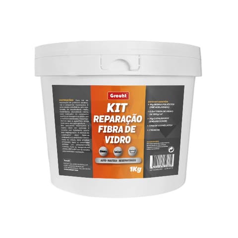 PIS KIT REPARAÇÃO DE FIBRA 1KG ( resina+fibra+peroxido)