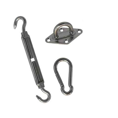 KIT FIXAÇAO INOX P/VELA SOMBRA