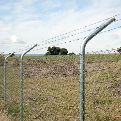 POSTE GALV CURVO p/rede 1.50 mt Ø48