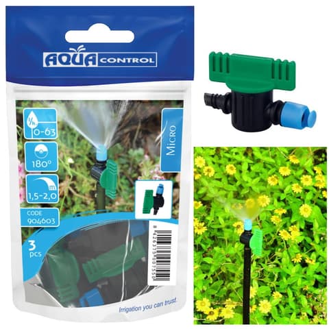 GG ASPERSOR MICRO 0-63L/h 1.5-2.0m 180º BL=3un 904603