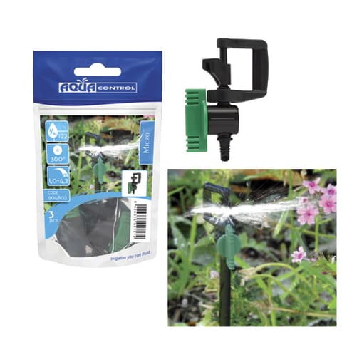 GG ASPERSOR MICRO LONGO ALCANCE 0-122L/h 1.0-4.2m 360º BL=3un 904803