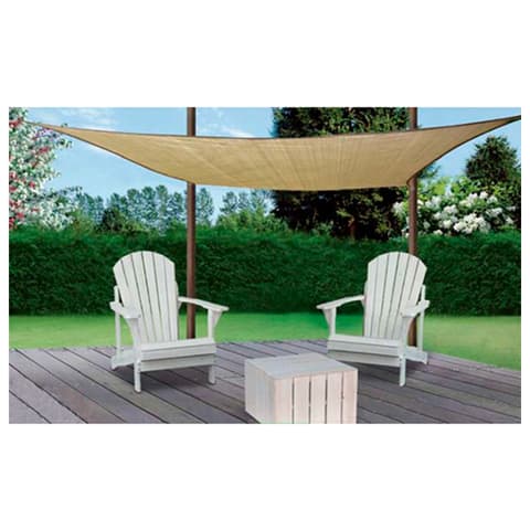 REDE SOMBRA QUADRADA 3.6x3.6m 180GR BEGE
