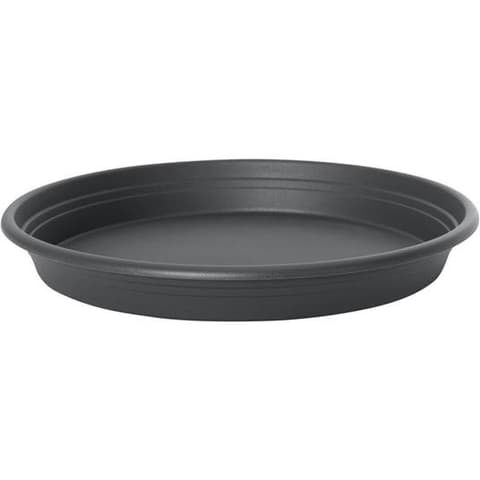PRATO PLASTICO P/VASO CINZA Ø32cm