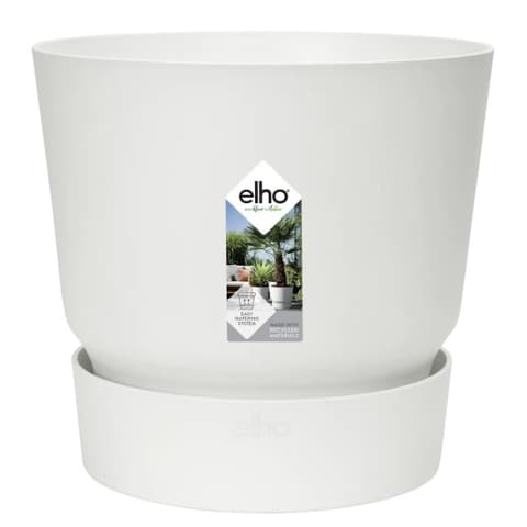 VASO PLASTICO GREENVILLE C/PRATO Ø18cm BR