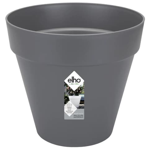 VASO PLASTICO LOFT URBAN Ø200x175mm ANTRACITE