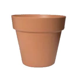 VASO PLASTICO PARIS Ø30cm TERRA