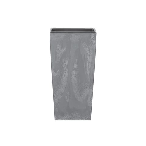 VASO PLASTICO URBI SQUARE BETON 265x500mm CZ MEDIO 106445