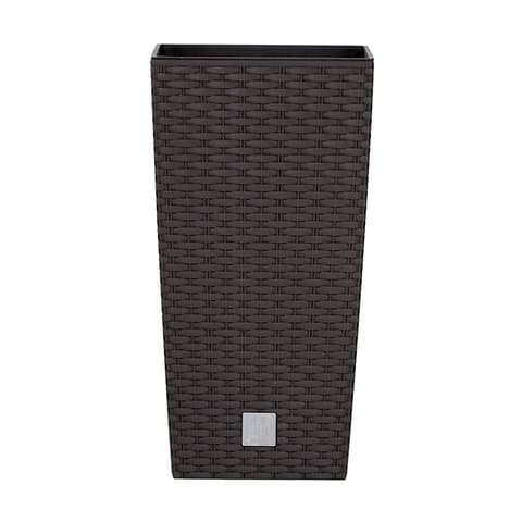 VASO RATAN RATO SQUARE 400x750mm CASTANHO 106518