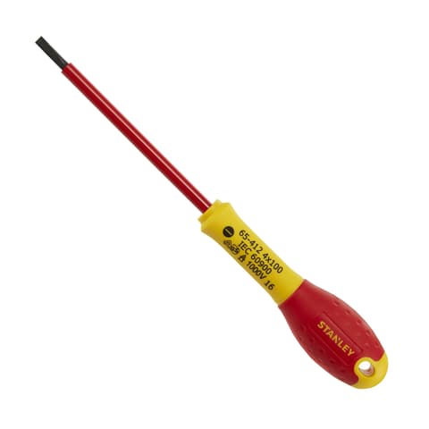 CHAVE FENDAS STANLEY ISOLADA 1000V 4.0x100 1-65-412