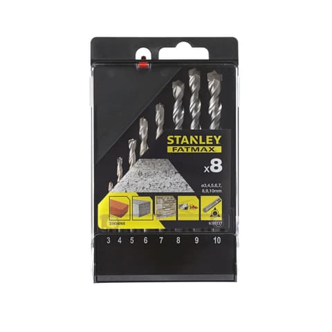 JOGO BROCAS PEDRA 2D 8brocas Ø3-10mm STA56068-QZ