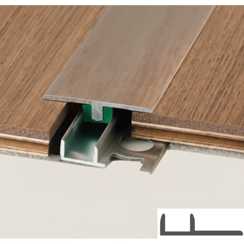 PERFIL PAVIMENTO BASE ENCAIXE 2.70m AL + 15 CLIPS CM270 6.5-10mm 67437