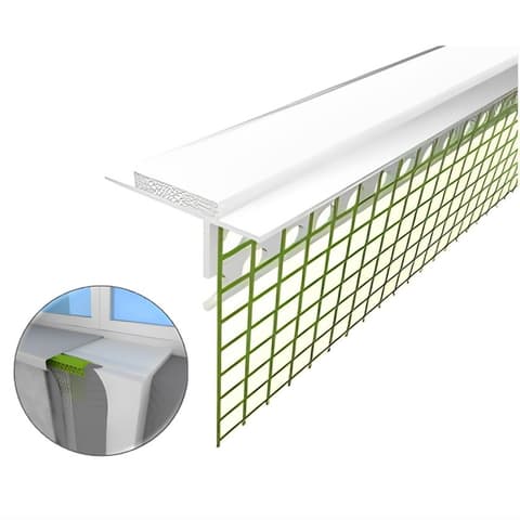 PERFIL PVC C/REDE ASSENTAMENTO PEITORIL 2.0 ML P035