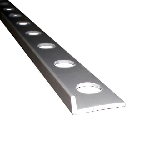 PERFIL PVC FURADO P/GESSO ALHETA 3.0mt 20mm x10mm
