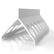 PERFIL PVC P/MONOCAPA CANTO INT. 2.60mt 35x35