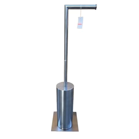 PORTA ROLO PE C/PIAÇABA Nº67 INOX ESCOVADO
