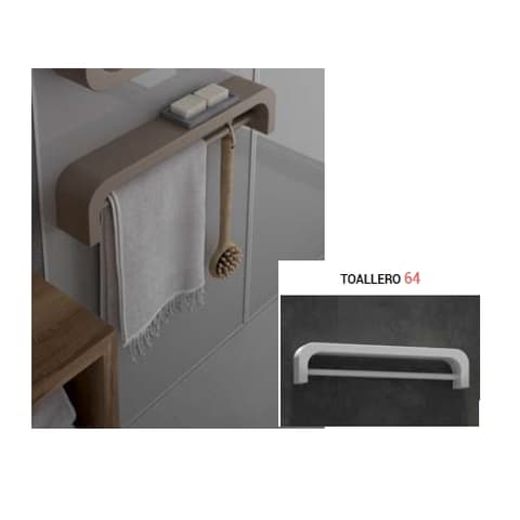 TOALHEIRO FIXO SERIE OHU 64 64x14x10cm