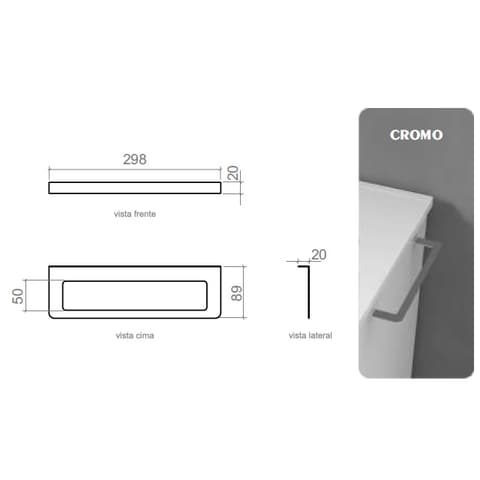 TOALHEIRO LATERAL PLAN P/MOVEL 29 cm CR
