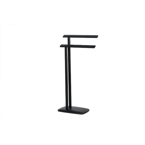 TOALHEIRO PE DUPLO L METAL PRETO BA70178