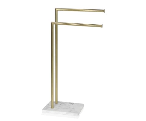 TOALHEIRO PE DUPLO L DOURADO+MARMORE BA69228