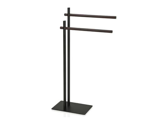 TOALHEIRO PE DUPLO L NOGUERIA+METAL PRETO BA66193