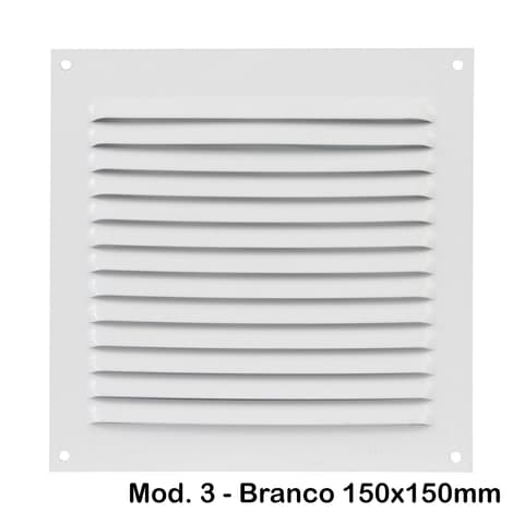 VENTI.150x150 ALUMINIO BRANCO MOD.3 20193